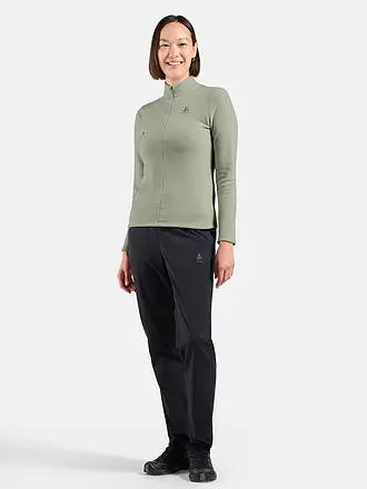 ODLO | Damen Unterzieh Zipshirt Roy | grau